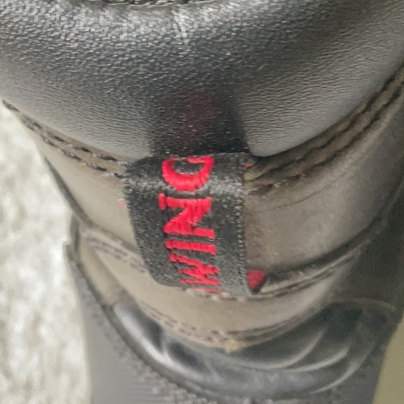 Red wings black work boots steel toe - Picture 6 of 9